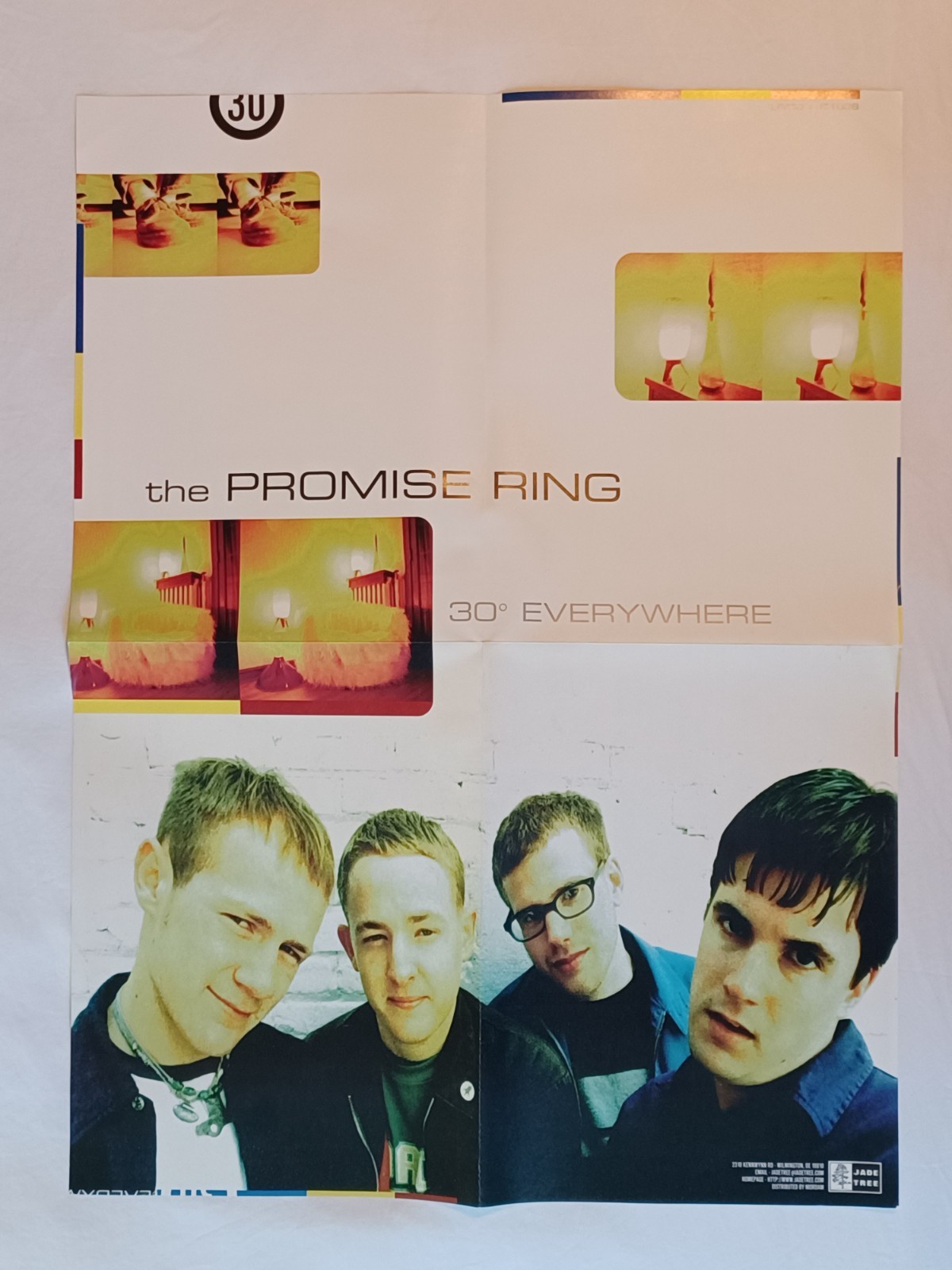 THE PROMISE RING 30 Degrees Everywhere POSTER 1996 Jade Tree Promo CD LP 18 x 24