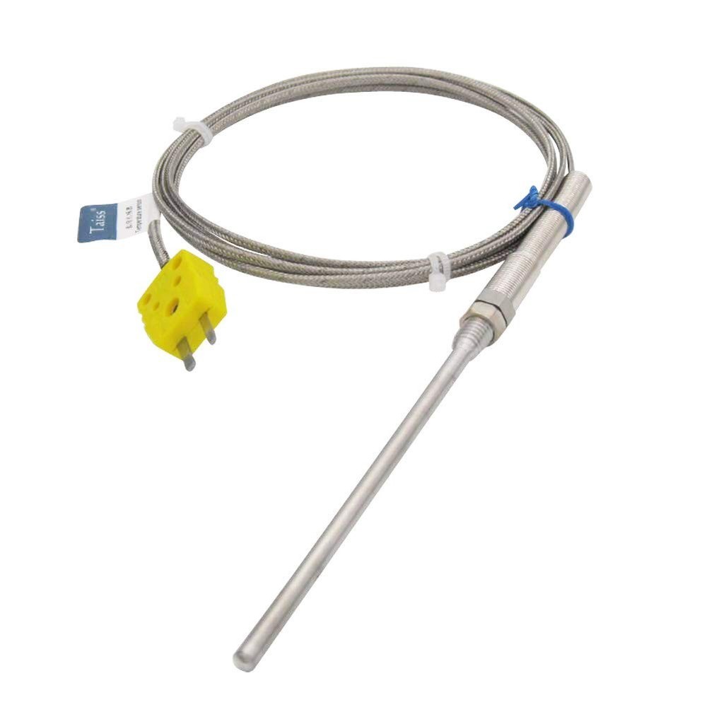 K-Type Thermocouple Sensor with 100mm Probe - Accurate Temperature Control