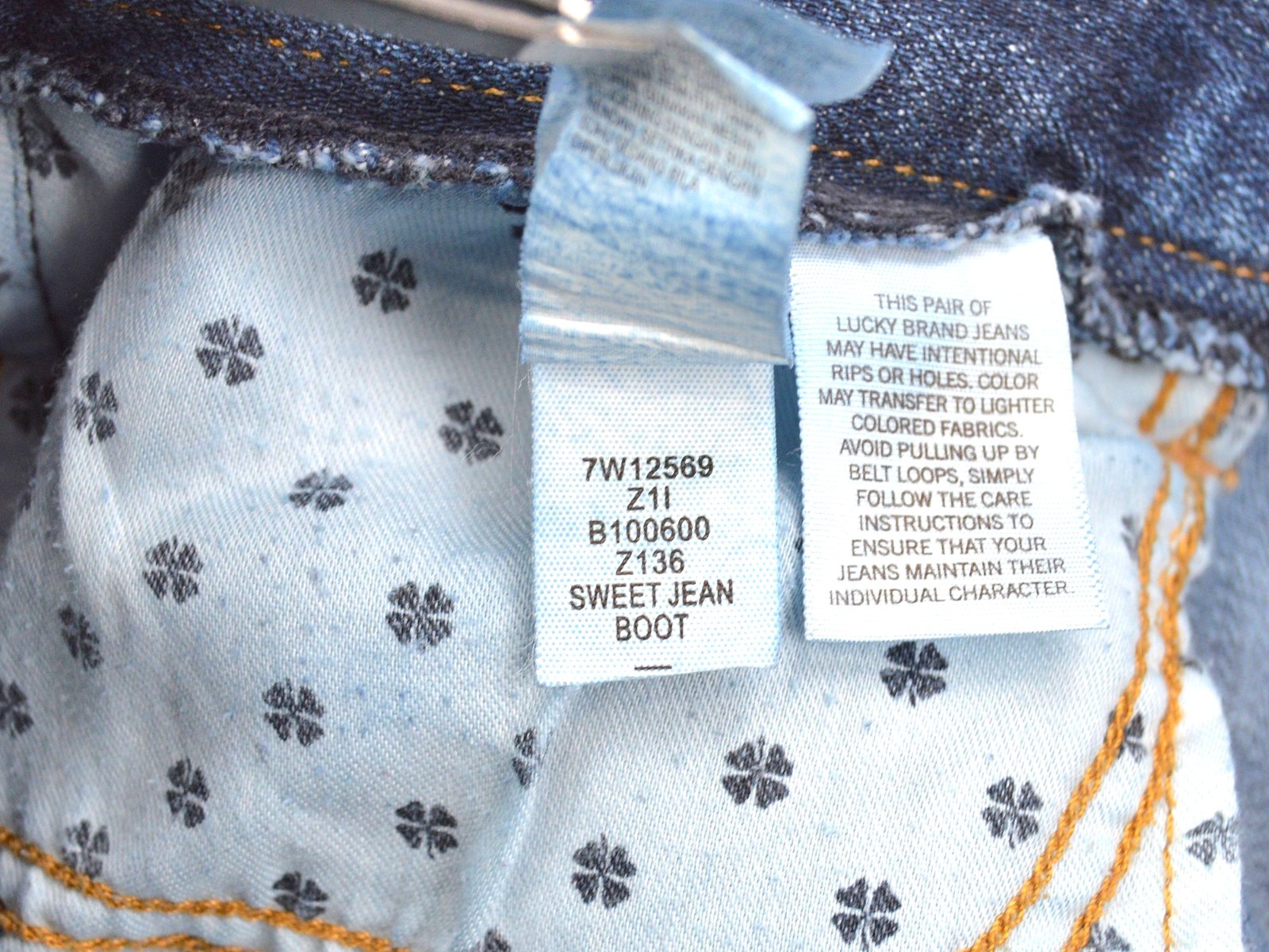 Lucky Brand Sweet Jean Boot Jeans Women Size 10 Mid Rise Blue Denim Vintage Wash