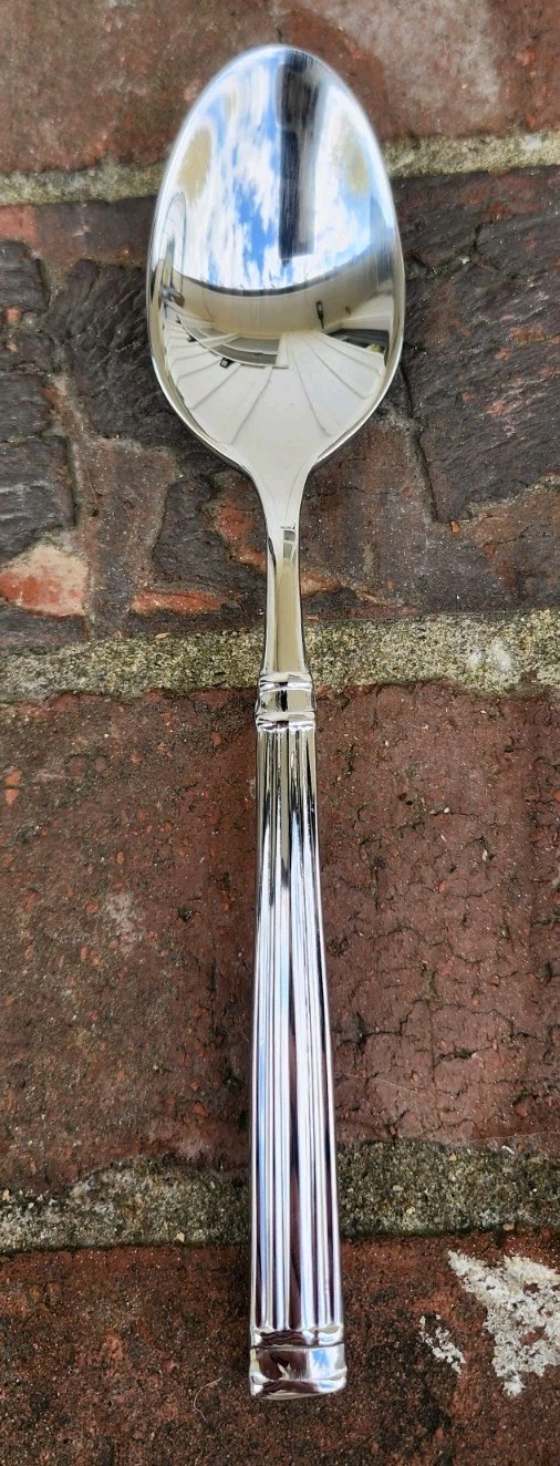 12 Pc Fortessa Doria 7.1" 18/10 Stainless Steel Extra Heavy Weight Oval Spoons