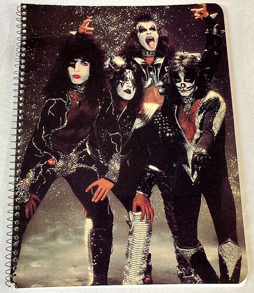 KISS Notebook Destroyer Era 1970's Very Rare Ace Peter Spaceman Catman Exc