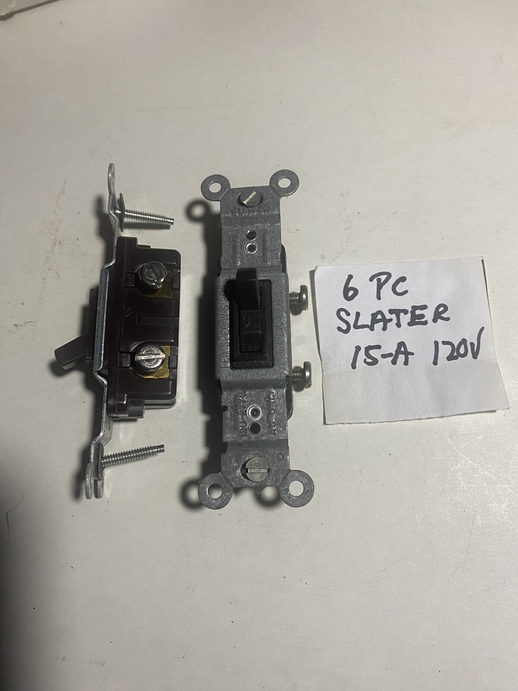 6 Ps Slater 15a. 120v Toggle Switch. New