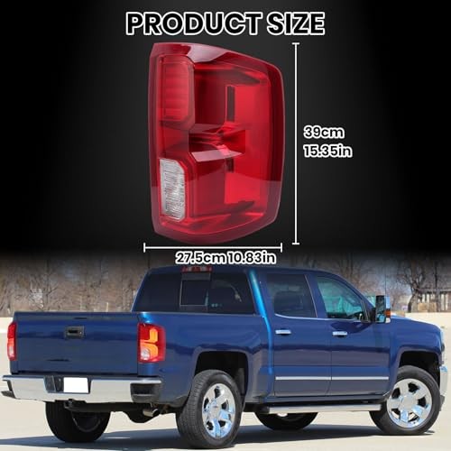 LED Tail Light Assembly Compatible with Chevy Silverado Passenger Right Side
