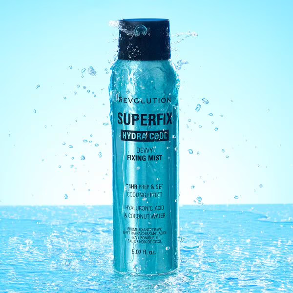 Revolution Superfix Hydra Cool Prep + Fix, Makeup Setting Spray, 5.7 fl oz