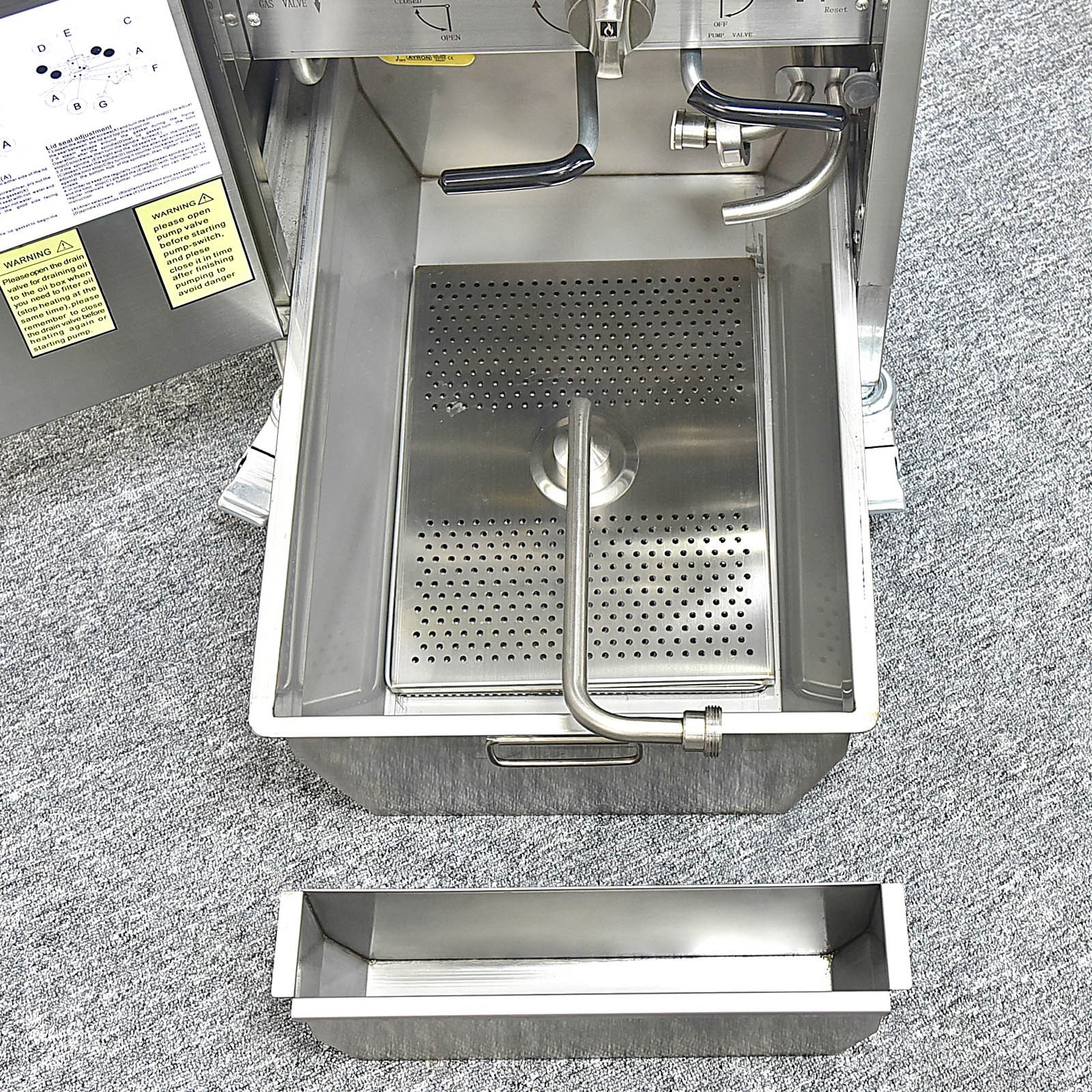 Kolice Commercial 25L Pressure Fryer Natrual Gas Deep Fryer with Oil Filtration