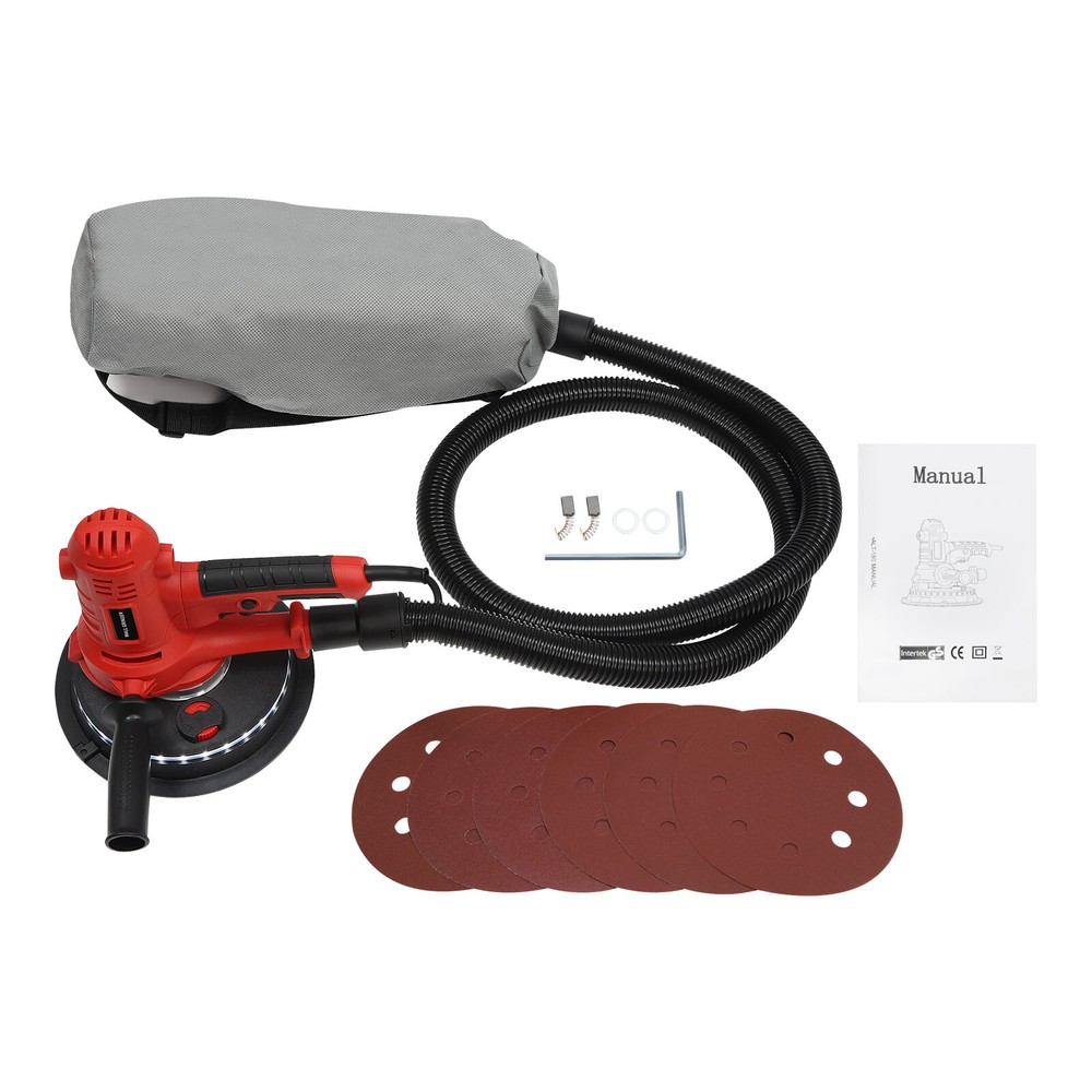 1200W Electric Drywall Sander Variable Speed Sanding Machine W/ LED Light Strip
