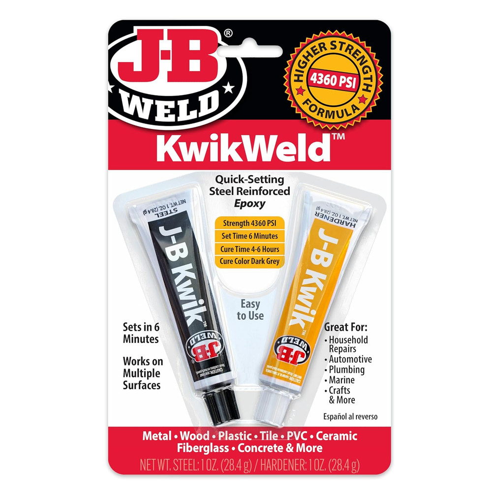 8276 Kwikweld Quick Setting Steel Reinforced Epoxy - Dark Grey 2 Oz