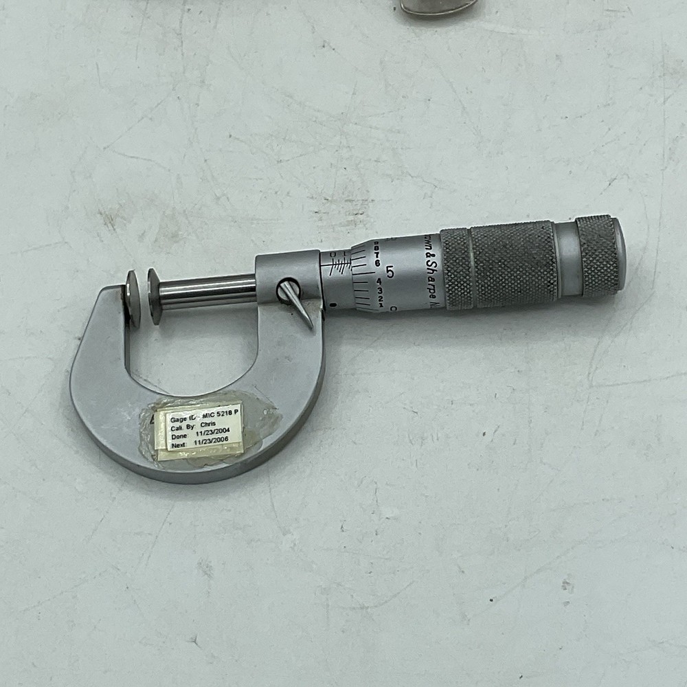 Brown & Sharpe Disc Flange Micrometer 0-1" .001"