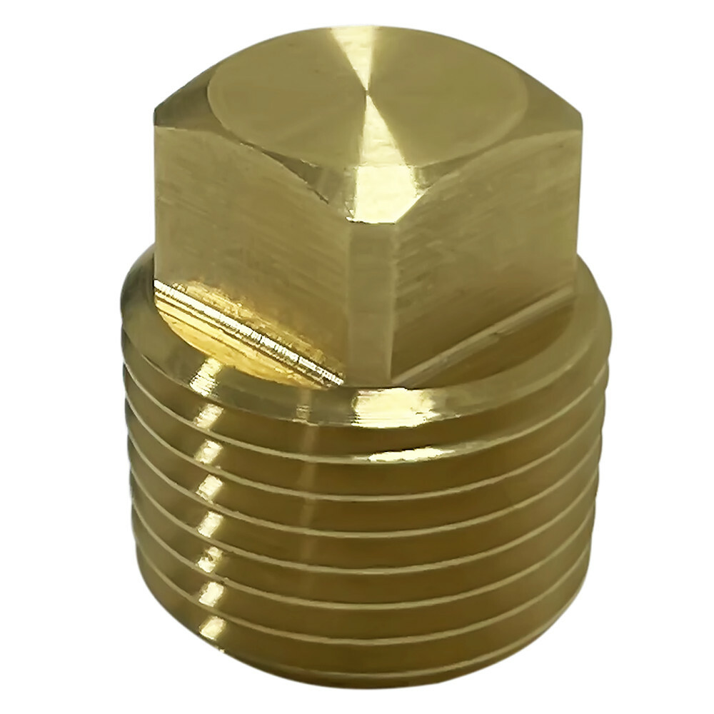 NEW 2 PACK 1/2" NPT Solid Brass Boat Hull Spare Garboard Drain Plug-