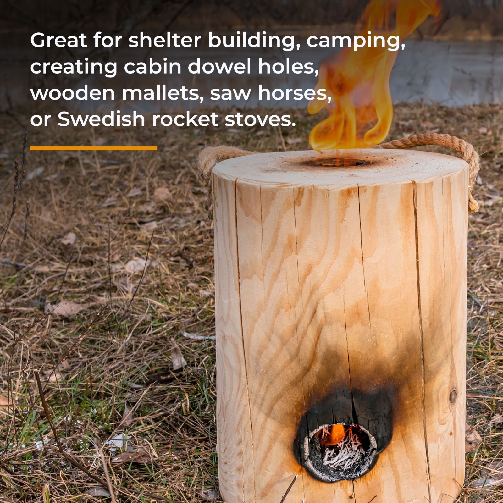 1 Inch Bushcraft Survival Scotch Eye Auger Manual Drill Bit and Hand Wood Auger