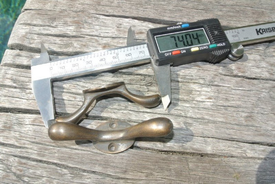 4 solid brass small 3" Hand Cast 7.5cm Cleat Tie Down Rope HooK CURTAINS loop
