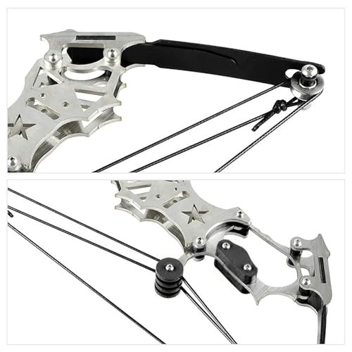 Archery Bow Set Left and Right Hand Compound Star Composite Bow Black 7.8inch