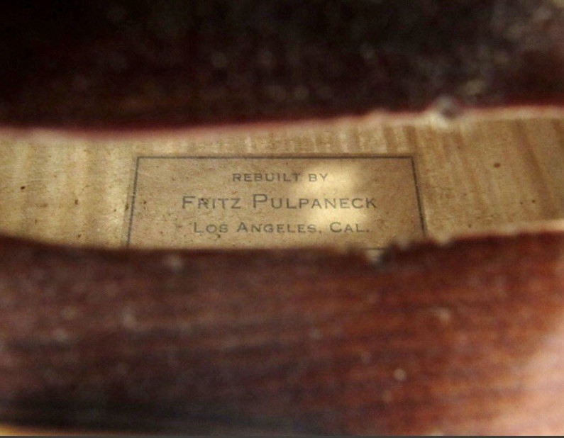 Fritz Pulpaneck Performance Violin-Early 1900s