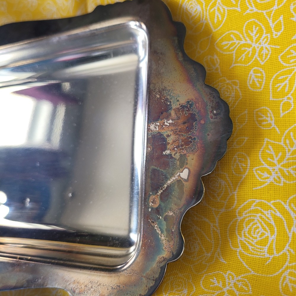 Lot Of 4 Silver Plated WMF Ikora Footed Dish Sheffield Serving Spoon Eales Trays