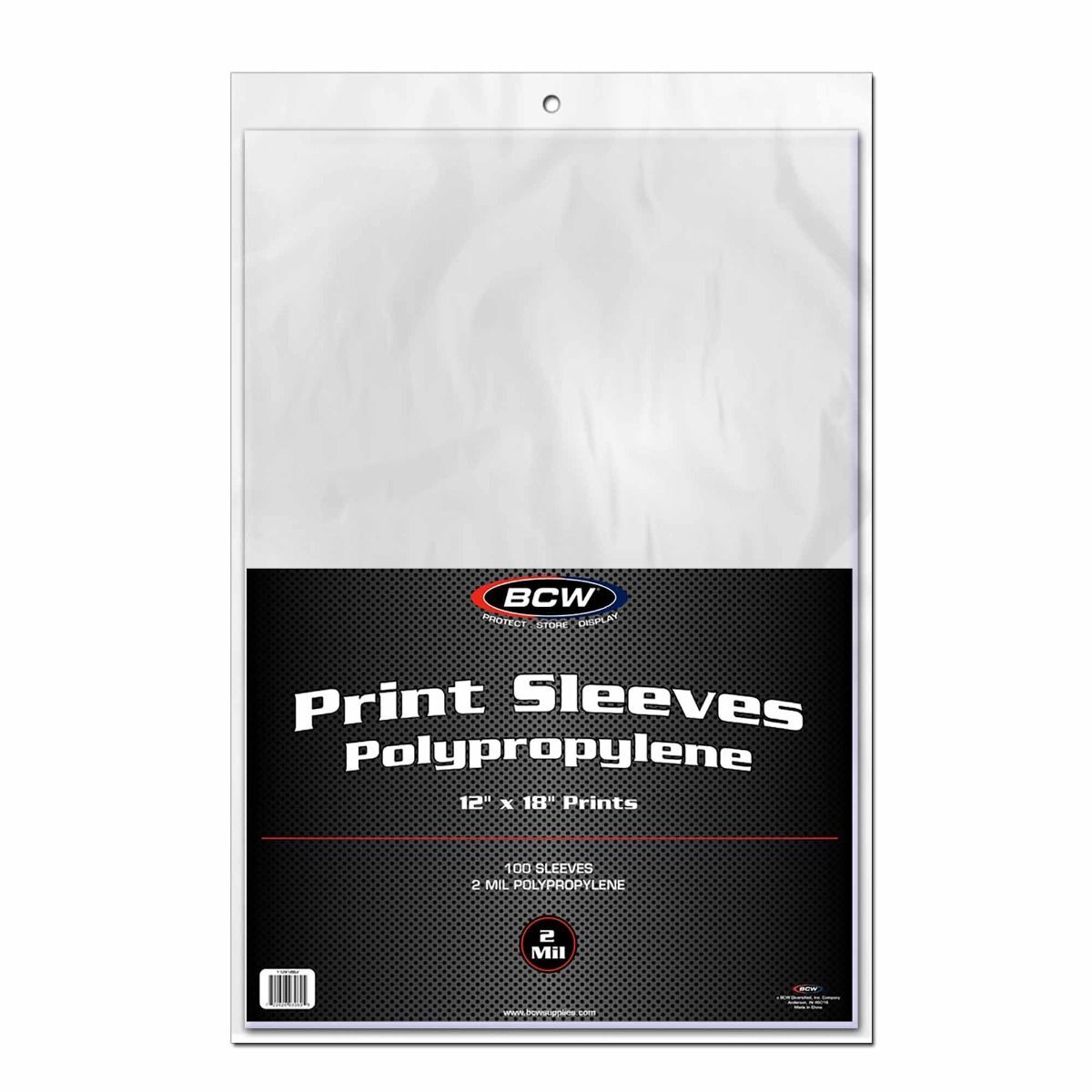 1 pack of 100 BCW 12" x 18" Photo Print Sleeves