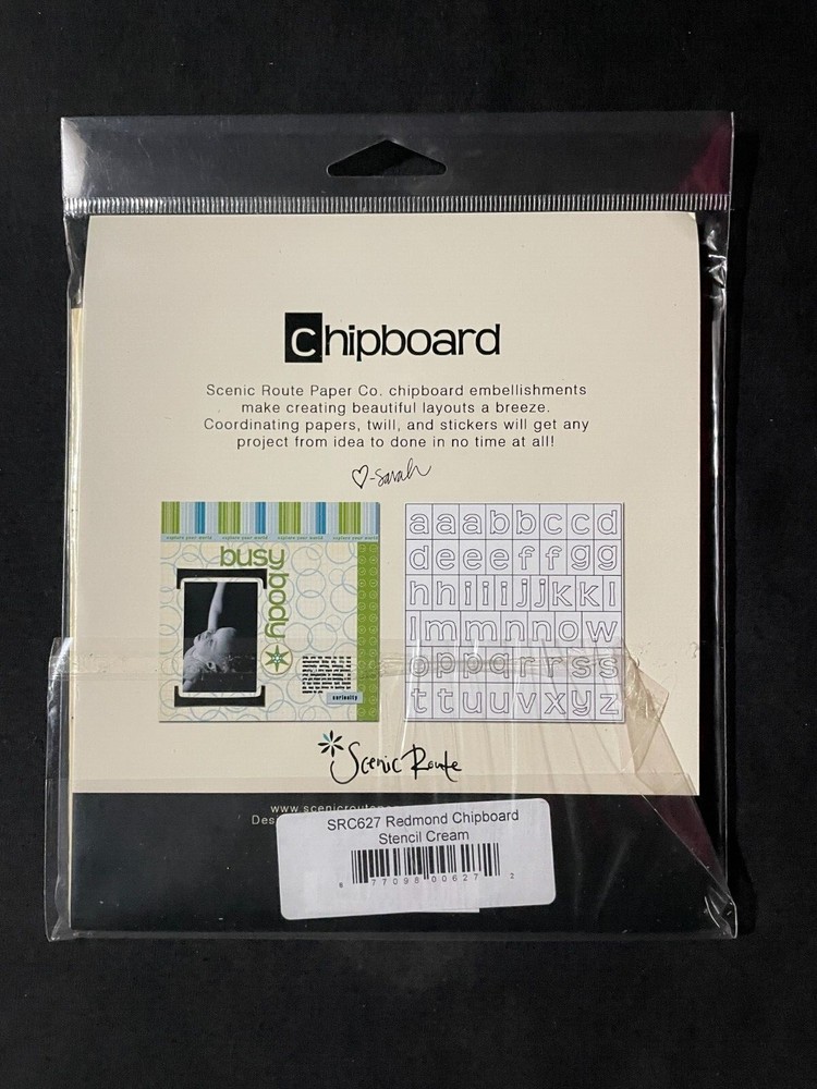 ASSORTED CHIPBOARD ALPHABETS