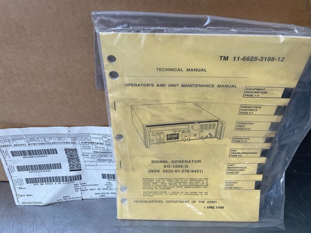 WAVETEK Model 288 20MHz Synthesized Function Generator