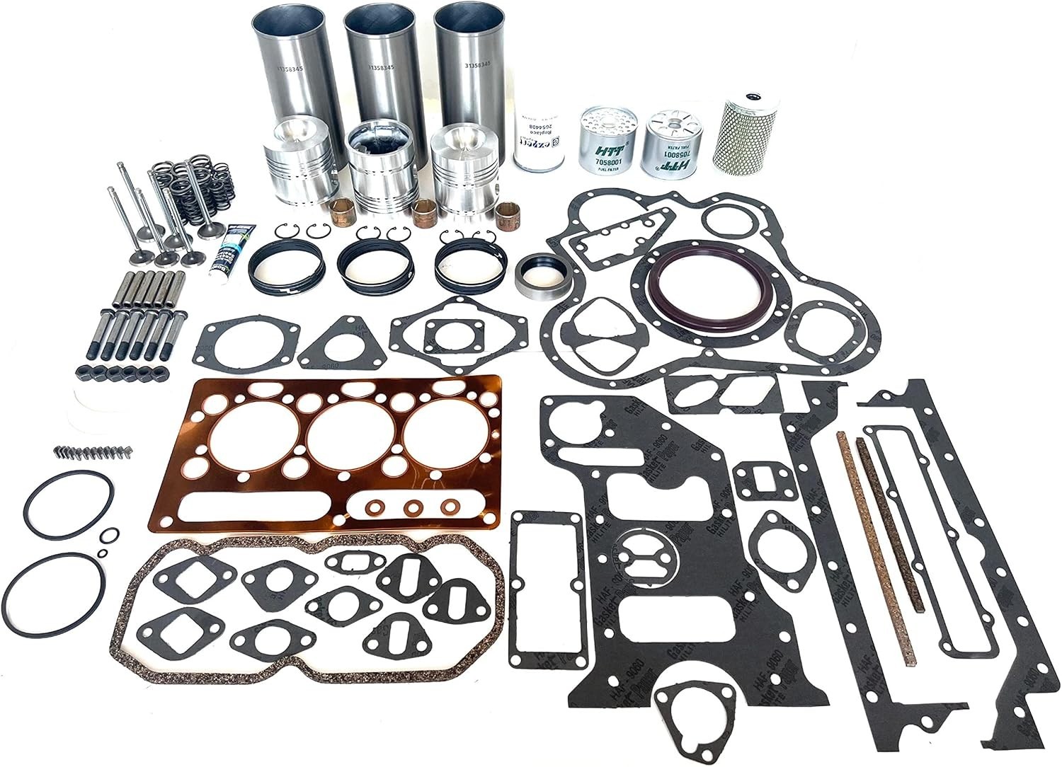 Perkins 3.152 Complete Engine Rebuild Kit 3 CYL Massey Ferguson with bearings