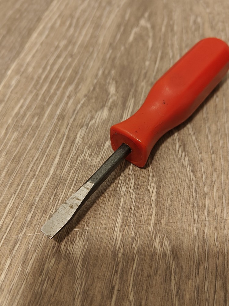 Mac Tools USA Vintage Flat Screwdriver Red Hard Handle PH2A