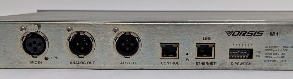 Wheatstone Vorsis M-1 Digital Mic Processor 96k EQ Compressor Preamp *AS-IS READ