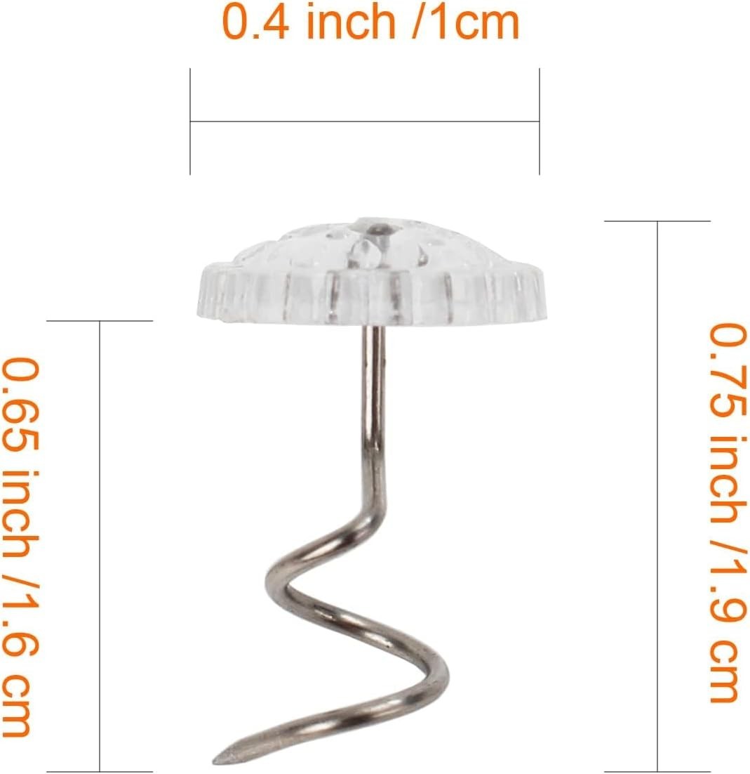 20 Pcs Bedskirt Twist Pins Upholstery Tacks Headliner Pins for Slipcovers