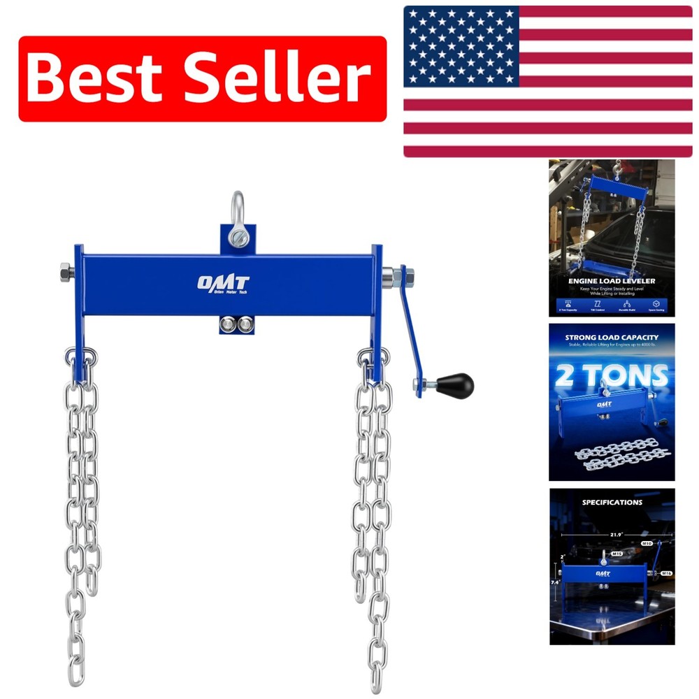 Versatile 4000 lb Engine Load Leveler - Compact & Durable for Shop or Garage Use