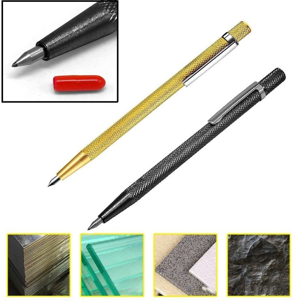 Tile Cutting Pen Hand Tools 2PCS Ceramic Engraving Pen Marking Scriber Pen