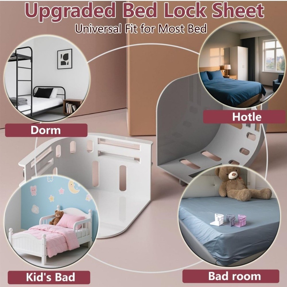 Bed Sheet Corner Holders - White 4 Pack