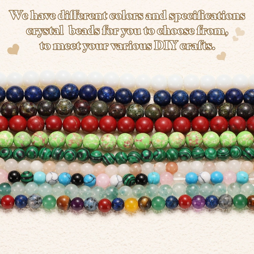100pcs Rose Stone Natural Stone Beads 6mm Round Loose Bead