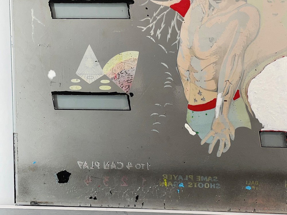 Williams Flash Pinball Machine Game Backglass ORIGINAL