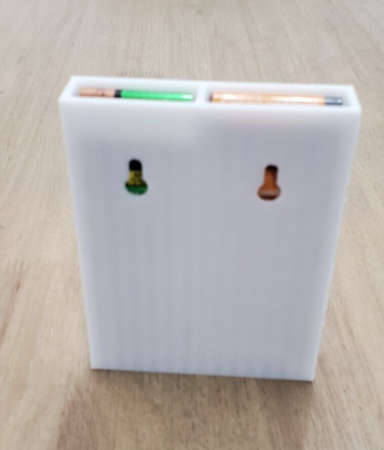 AA-AAA Battery Storage Dispenser Case Holder Box Organizer 3D Printed