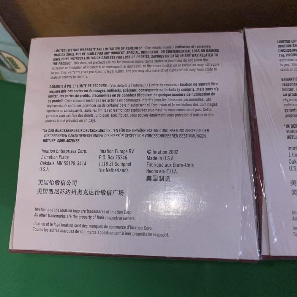 Genuine Imation IBM Formatted 2HD 1.44 Diskettes (50 Diskettes) (2)25 Pack Boxes
