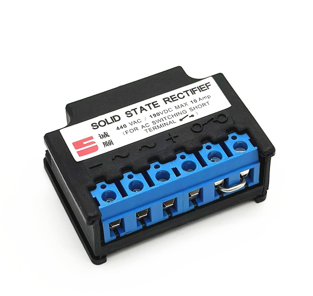 1PC 440VAC 190VDC MAX 10Amp Motor Brake Rectifier SOLID STATE RECTIFIER