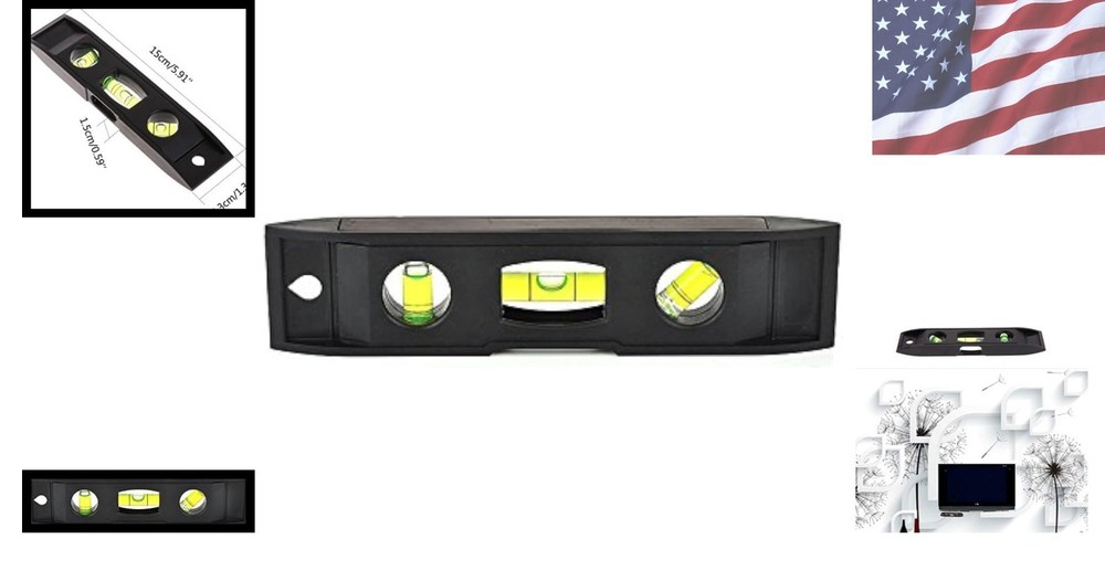 6 Inch Magnetic Torpedo Level - Precision Bubble Measuring Tool for DIY Projects