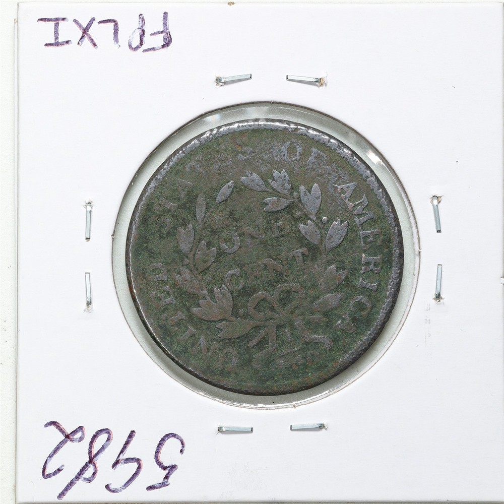 1802 1C Draped Bust Large Cent with VG Detail Env. Damage #5982