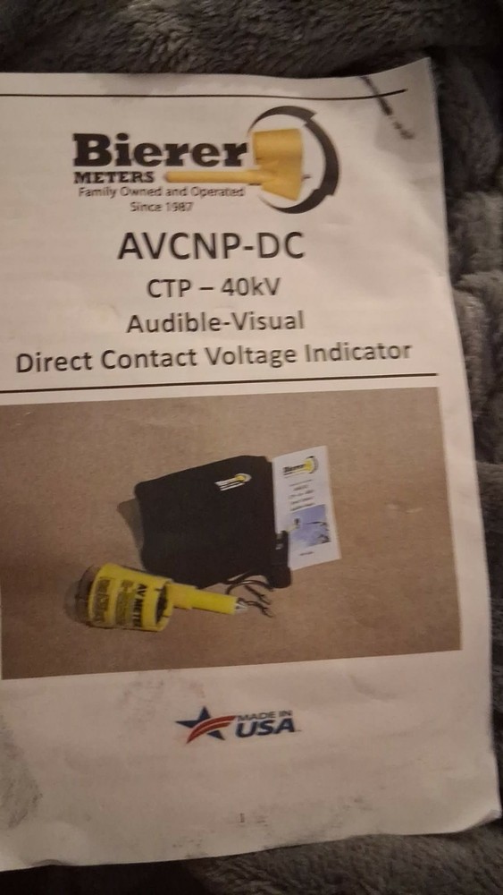 Bierer Meters AVCNP-DC Direct Contact Voltage Indicator