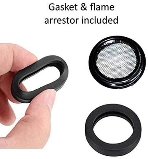 2 PACK! Universal Replacement Rigid Nozzle Spout for Gas Cans includes Vent