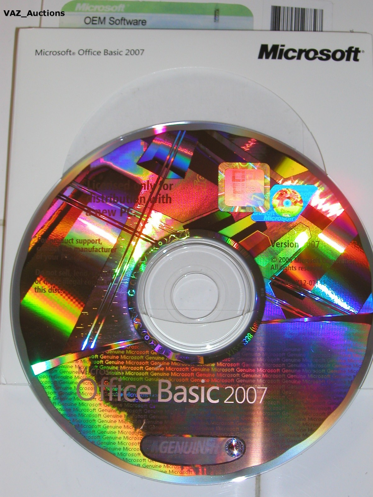 Microsoft Office 2007 Basic Edition BE Full English Version MS=BRAND NEW SEALED=