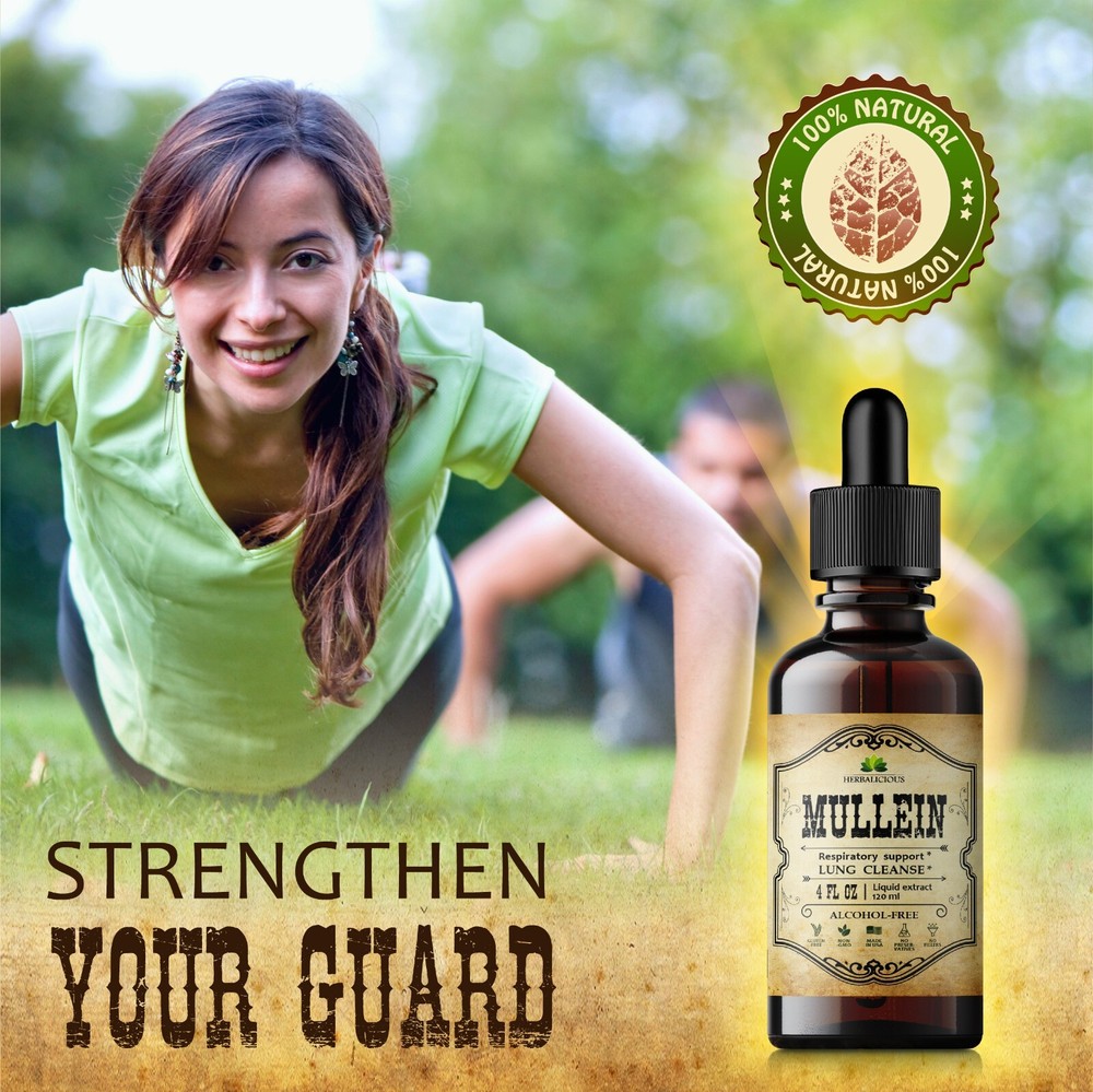 Mullein Leaf Extract 4oz - Organic Verbascum Thapsus Liquid
