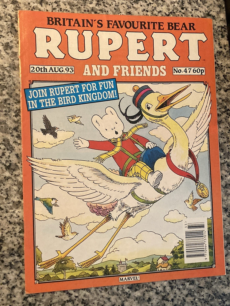 Rupert and Friends Comic No 47 20th AUG  1993 Marvel Comics