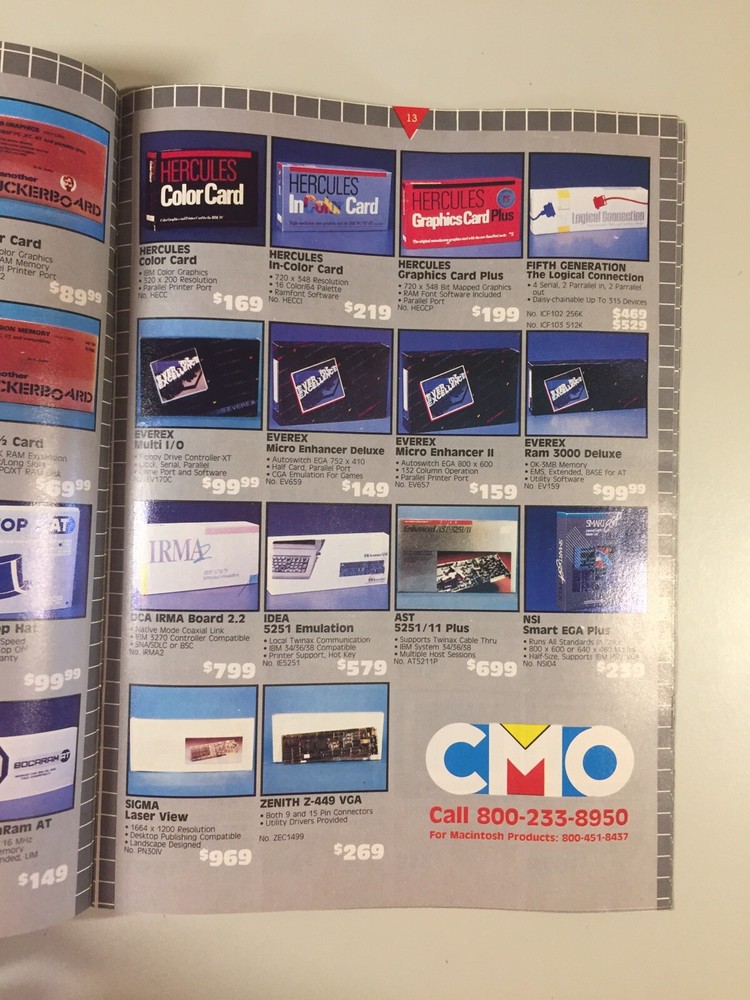 Vintage CMO Microcomputer Peripheral Catalog