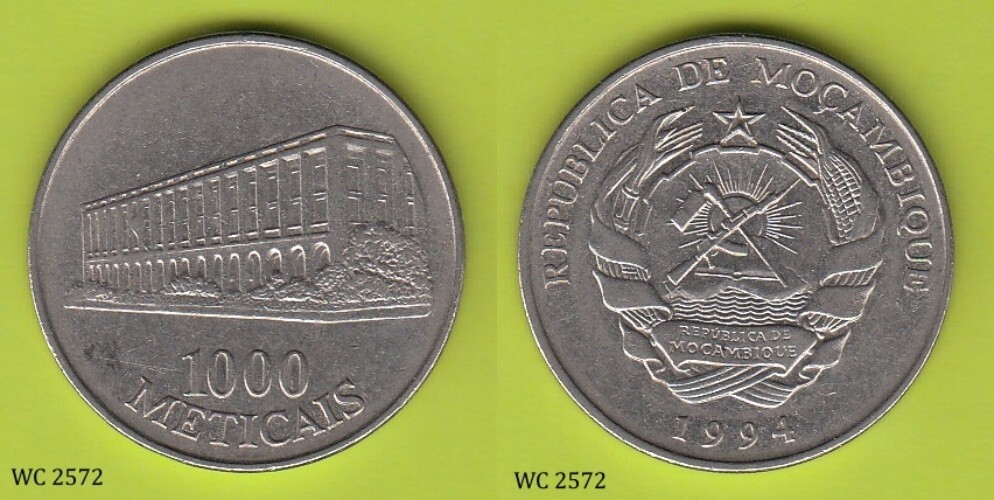 Mozambique 1000 Mericais 1994 Coin