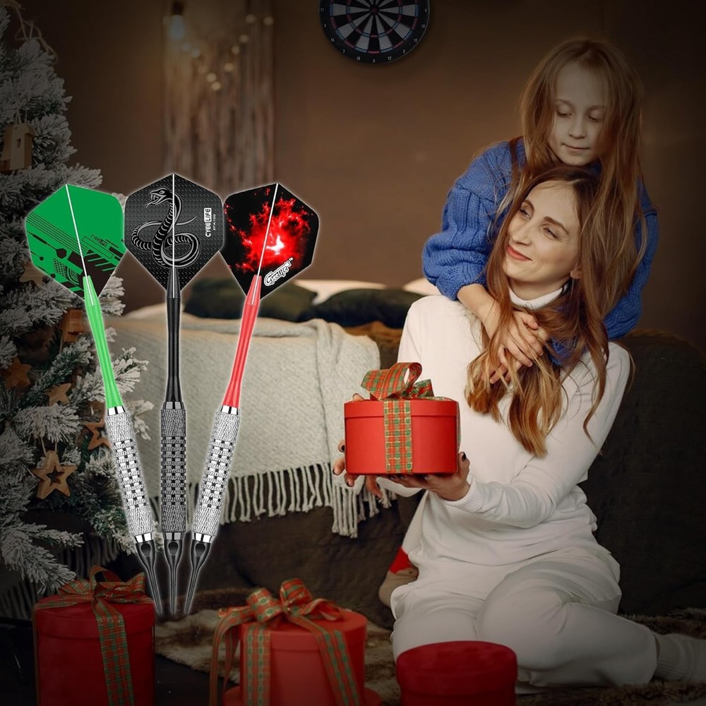 Darts Plastic Tip - 18pcs Soft Tip Darts Set for Electronic Dart Board