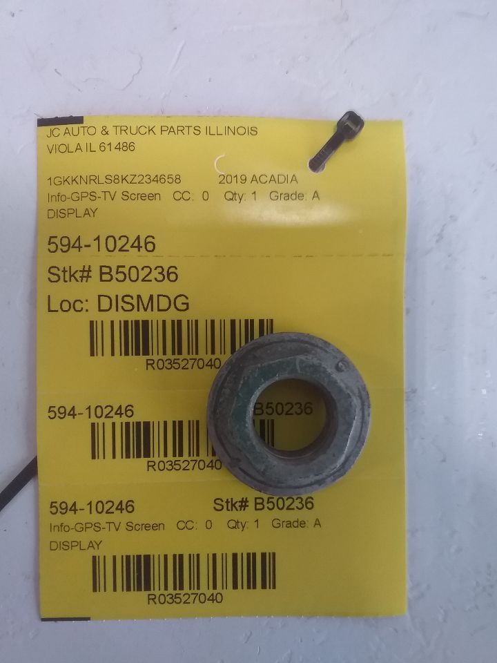 2018-2019 Chevy Silverado Dash Mounted 7" Display Screen Opt IOB