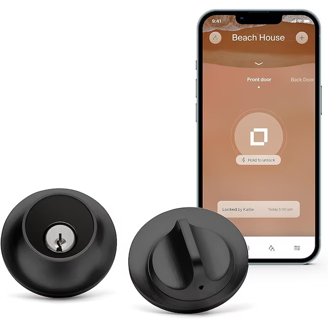 Level Lock Touch Edition Smart Lock Matte Black Bluetooth Electronic Deadbolt