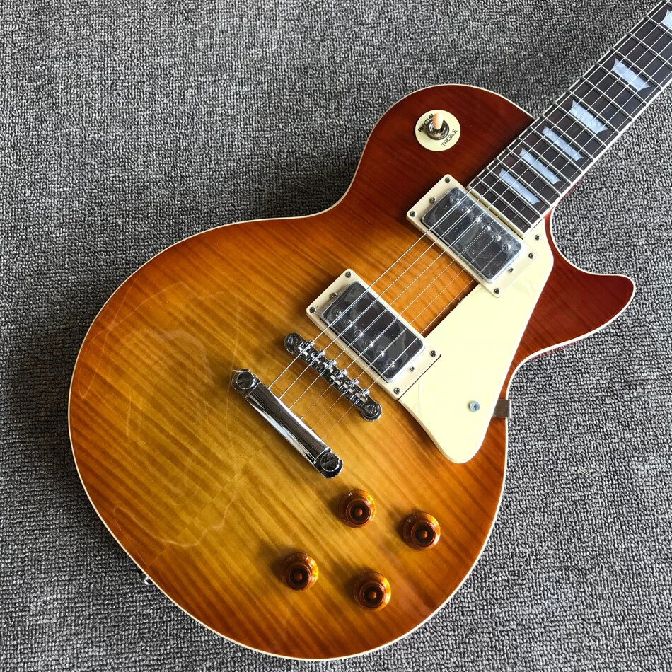 Professional LP standard high-quality electric guitar, chrome hardware 6-string
