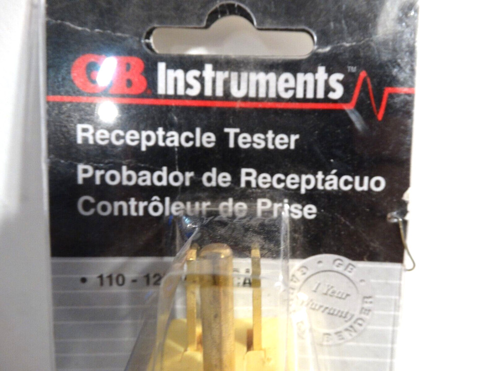 GB INSTRUMENTS GRT-500A RECEPTACLE TESTER