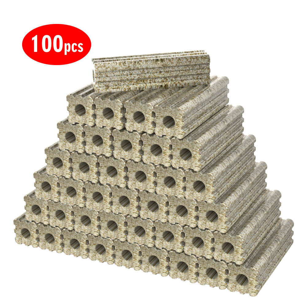 6-inch Long Large Aquarium Fish Tank Filter Media 100pcs Bio Ceramic Bars