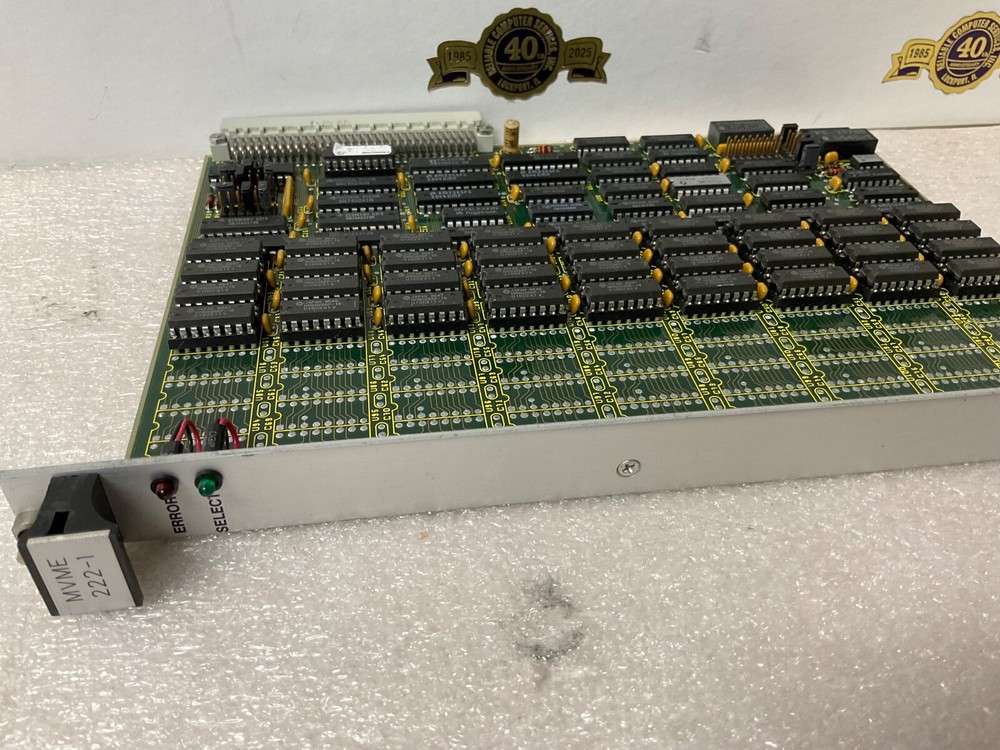 Motorola Microsystems VME Computer Module # MVME 222-1 Board 01-G3025MO1 Memory