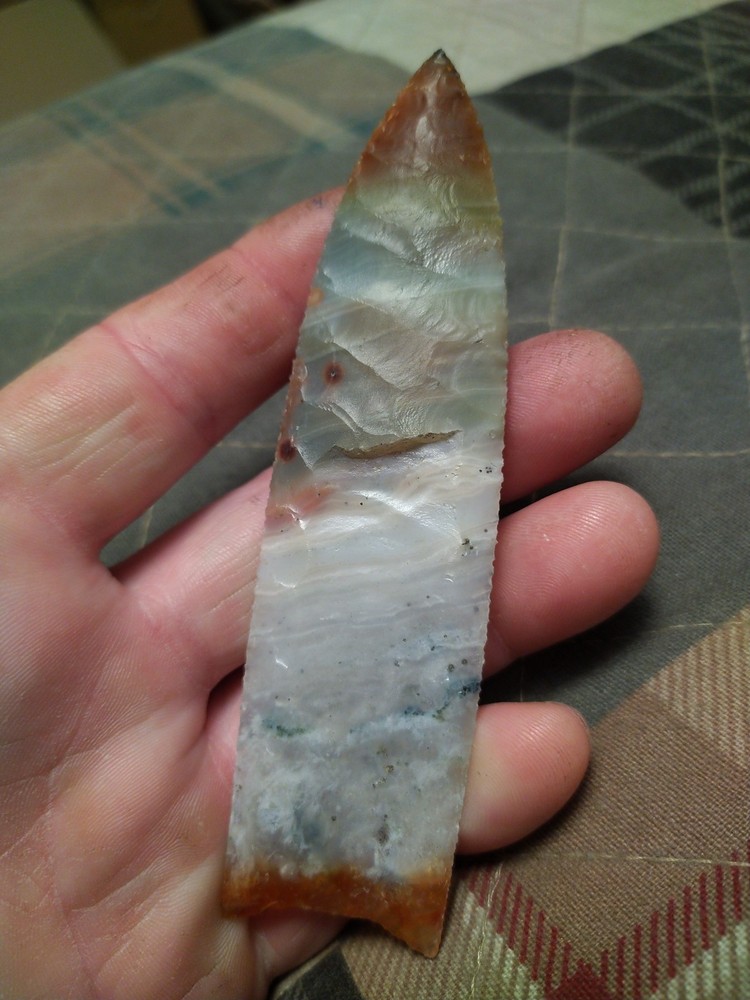 Clovis Ocean Wave Agate 5" x 1 1/4"(MIKE COOK POINT)